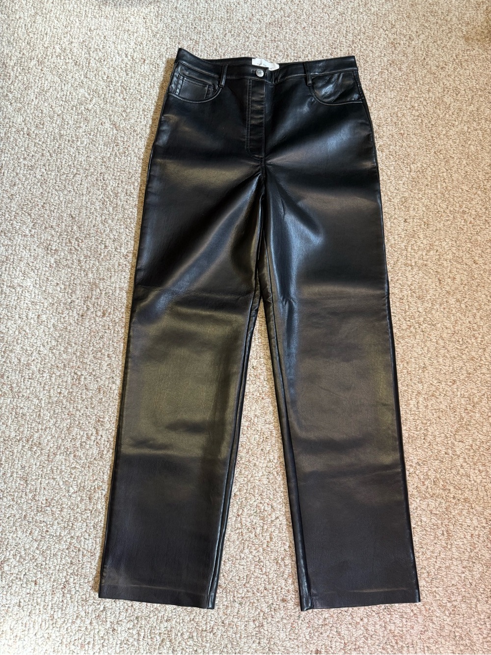 Aritzia Wilfred Black Melina Straight-Leg Jeans size 10